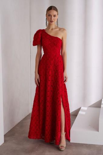 rosa-clara-rot-oneshoulder-textur-kleid