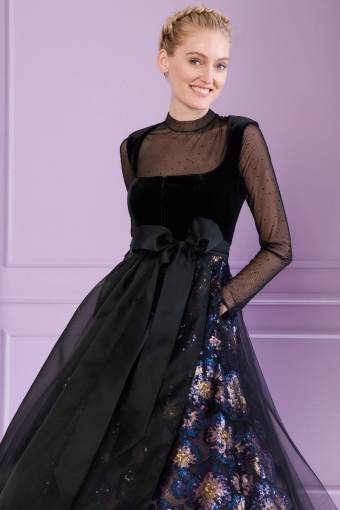 spatzerl-dirndl-talbot-runhof-schwarz-pailletten-rock